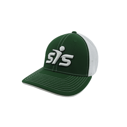 Smash It Sports Hat by Pacific (404M) Dark Green/White/Dark Green/Black/White
