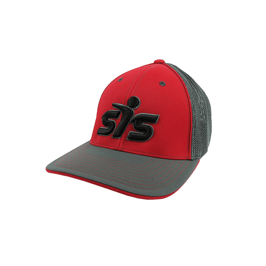 Smash It Sports Hat by Pacific (404M) Graphite/Graphite/Red/Graphite/Black
