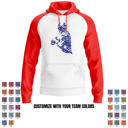 Football Team - Player - Performance Defender Hoodie - Red