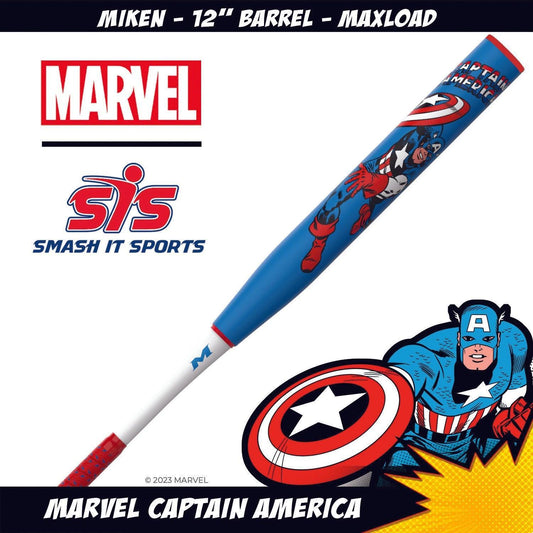 [TEST] 2023 Miken Marvel Captain America USSSA Slowpitch Softball Bat - MSU3CAL (Auction) - (shopify auction)