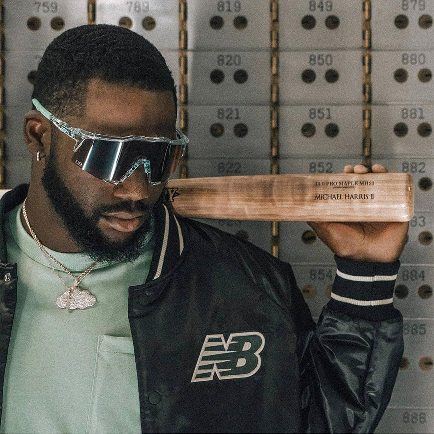 100 Percent Sunglasses - SPEEDCRAFT LE - Money Mike - HiPER Silver Mirror