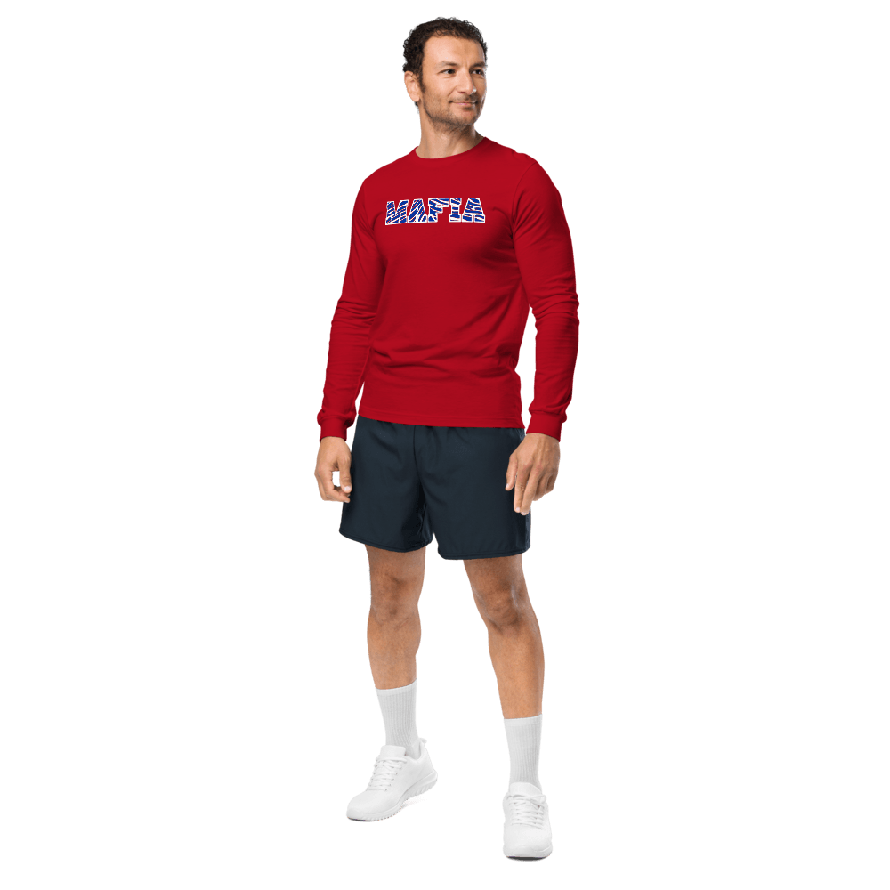 Performance Crew Neck Long Sleeve Shirt - Mafia - Red