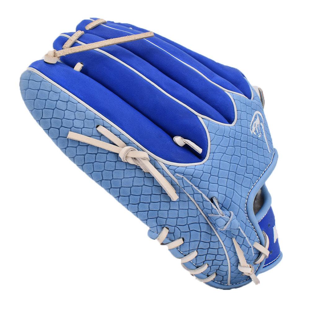 Viper Japanese Kip Leather Slowpitch Softball Fielding Glove Viper-Tip Edition Carolina/Royal/White