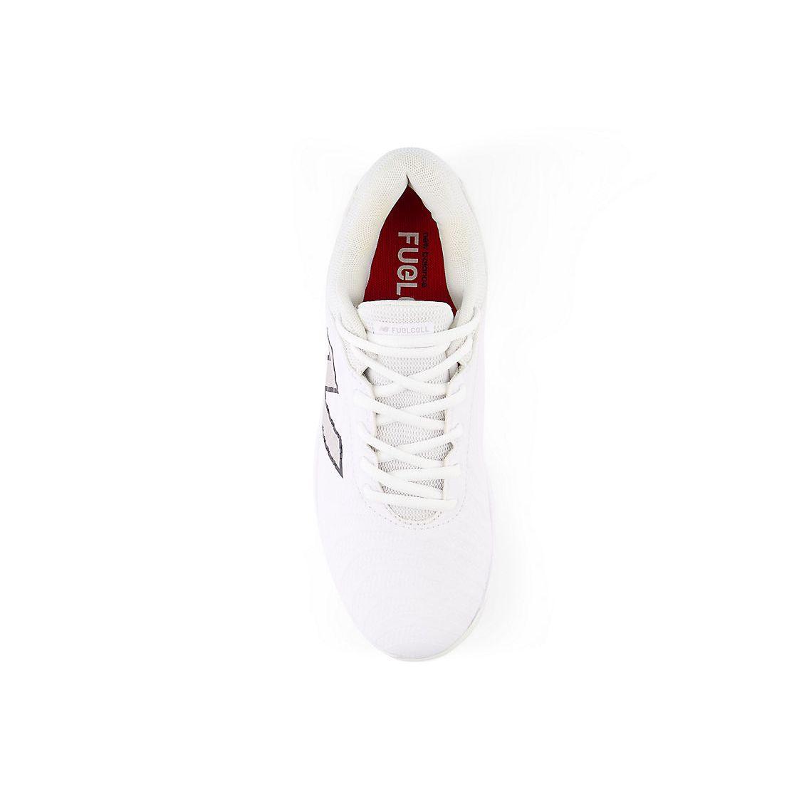 New Balance Women's FuelCell FUSE v4 Molded Fastpitch Softball Cleats - Optic White/Raincloud - SPFUSEW4