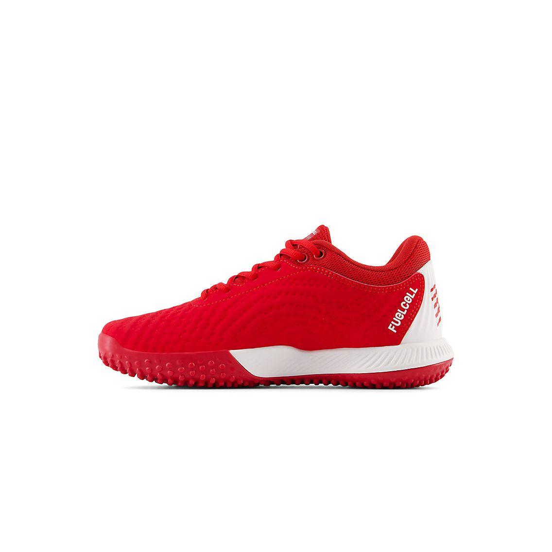 New Balance Women's FuelCell FUSE v4 Turf Trainer Softball Shoes - Team Red/Optic White - STFUSER4