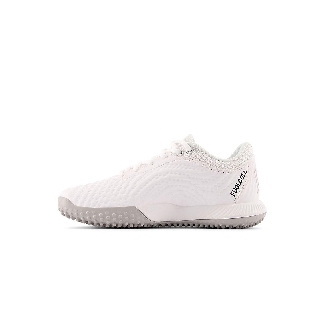 New Balance Women's FuelCell FUSE v4 Turf Trainer Softball Shoes - Optic White/Raincloud - STFUSEW4